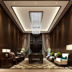 中式接待室中式台球馆